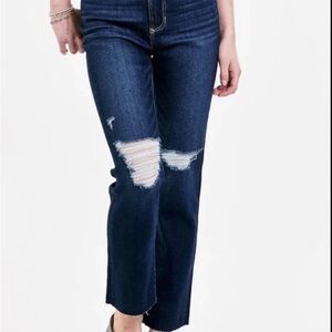 Hollister Women's Navy Straight Leg Jeans size 23x31